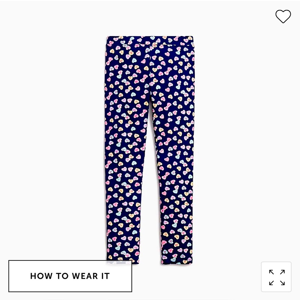 J.Crew Factory Valentines heart pants 3T